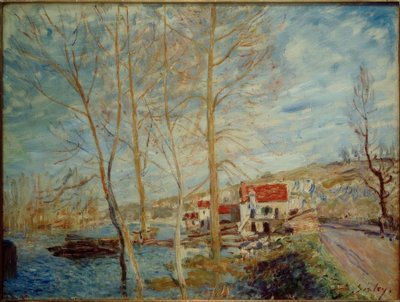 Flommen ved Moret av Alfred Sisley