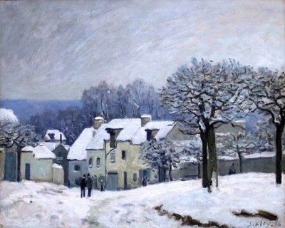 Place du Chenil i Marly av Alfred Sisley