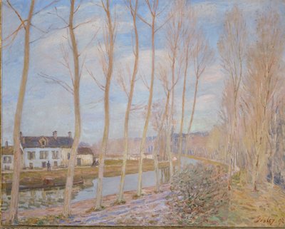 Loing-kanalen av Alfred Sisley
