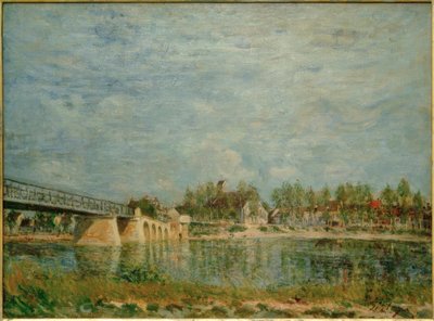 Broen til Saint-Mammès av Alfred Sisley