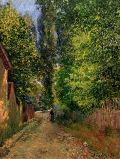 Omgivelsene til Louveciennes av Alfred Sisley
