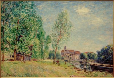 Moret - verftet i Matrat av Alfred Sisley