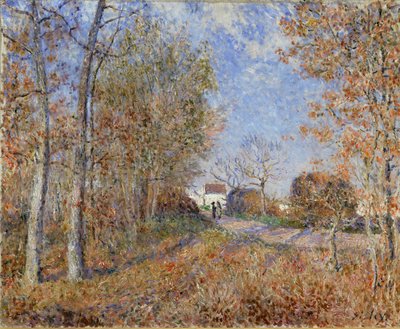 Veien ved skogkanten av Alfred Sisley