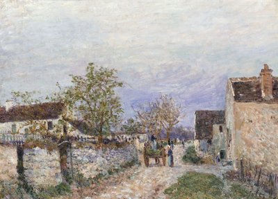 Gate i Veneux, 1883 av Alfred Sisley
