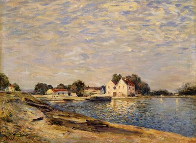 Saint-Mammes, på bredden av Loing; Saint-Mammes, les Bord du Loing, 1884 av Alfred Sisley
