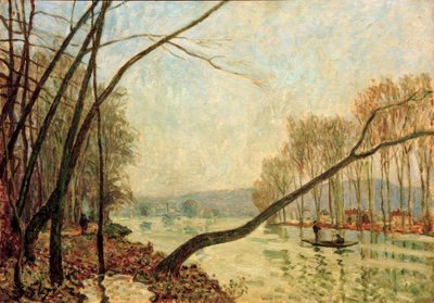 Bredden av Seine om høsten av Alfred Sisley