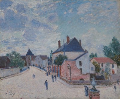 Gate i Moret, ca. 1890 (olje på lerret) av Alfred Sisley