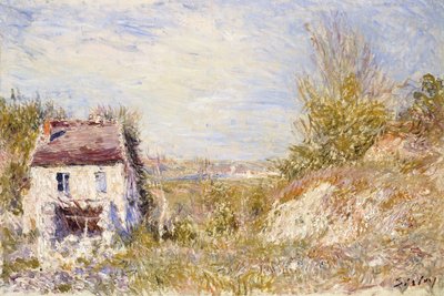 Det forlatte huset; Det forlatte huset, ca. 1886 av Alfred Sisley