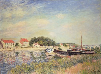 The Banks of the Loing ved Saint-Mammes, 1885 av Alfred Sisley