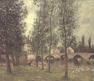 Broen ved Moret av Alfred Sisley