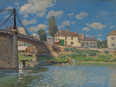 Broen ved Villeneuve-la-Garenne, 1872. av Alfred Sisley