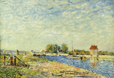 Kanalen ved Loing; Loing-kanalen, 1884 av Alfred Sisley