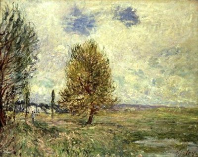 Sletten ved Veneux-Nadon av Alfred Sisley
