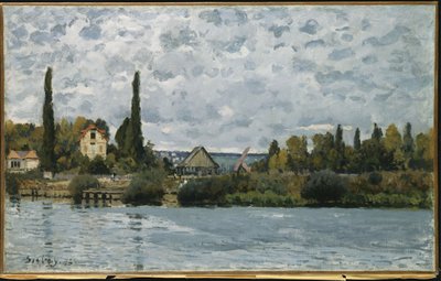 Seinen ved Bougival, 1873 av Alfred Sisley