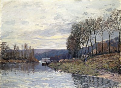 Seinen ved Bougival, 1873 av Alfred Sisley