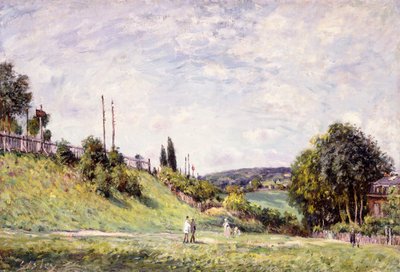 Skråningen ved jernbanen i Sevres, 1879 av Alfred Sisley