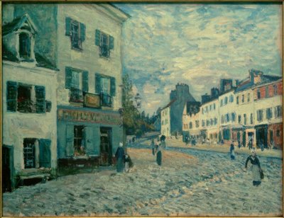 En gate i Marly av Alfred Sisley