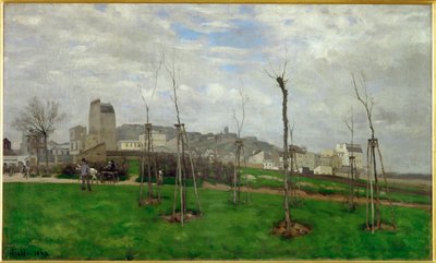 Utsikt over Montmartre av Alfred Sisley