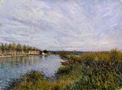 Utsikt over Saint-Mammès av Alfred Sisley