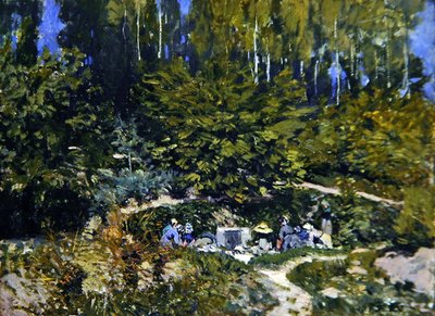 Kvinner hvitvasking av Alfred Sisley