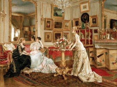 A.Stevens, Malerens skriverom av Alfred Emile Stevens