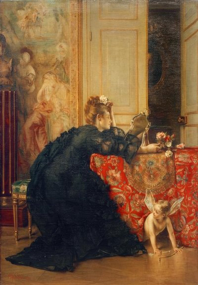 A.Stevens, Enken eller Enkeskapets siste dag av Alfred Emile Stevens