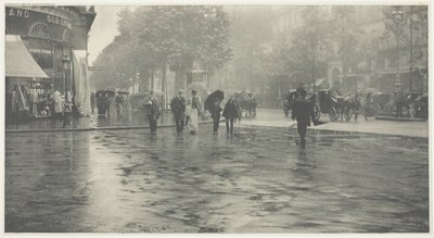 En våt dag på Boulevard, Paris av Alfred Stieglitz