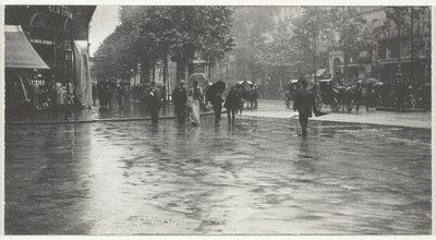 En våt dag på Boulevard, Paris av Alfred Stieglitz
