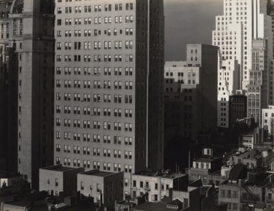 Fra vinduet mitt på An American Place, nord av Alfred Stieglitz