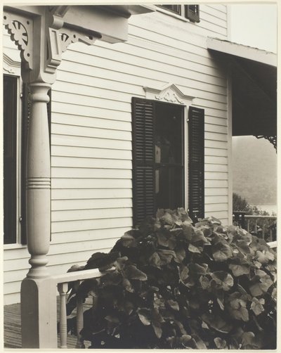 Hus og drueblader, 1934. av Alfred Stieglitz