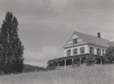 Hus på høyden, Lake George av Alfred Stieglitz