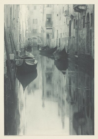 Refleksjon-Venezia av Alfred Stieglitz