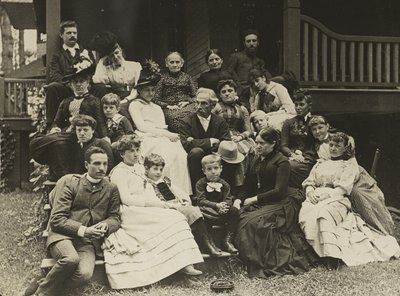 Stieglitz-familien ved Oaklawn, Lake George av Alfred Stieglitz