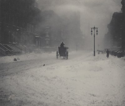 Snøstormen, New York av Alfred Stieglitz