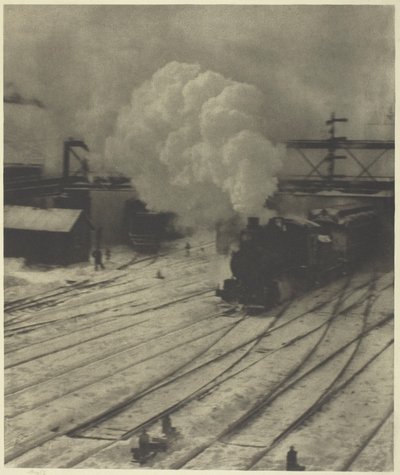 Jernbanegården, vinter av Alfred Stieglitz