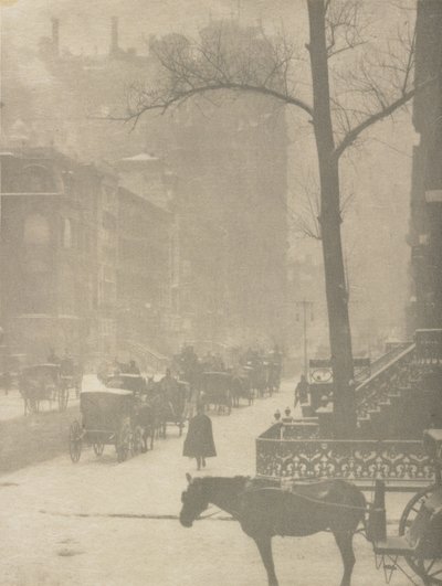 The Street, Design for a Poster (fotogravure) av Alfred Stieglitz