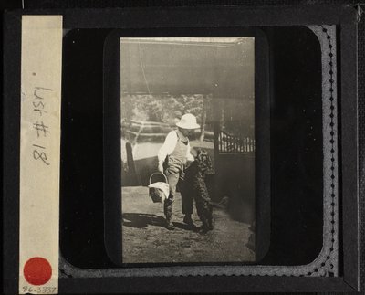 Uten tittel niese Elizabeth med Inky på Oaklawn, ca. 1903. av Alfred Stieglitz