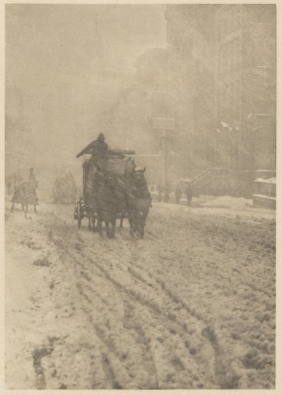 Vinter på Fifth Avenue av Alfred Stieglitz
