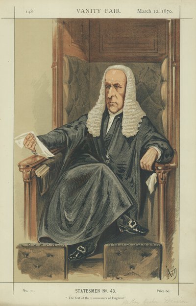 Speakeren (Mr Speaker Denison) av Alfred Thompson