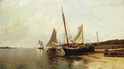 Rolig morgen, Portland havn, av Alfred Thompson Bricher
