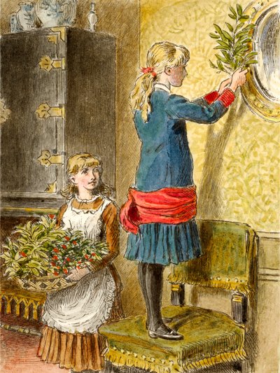 Pynter til jul, pub. 1854. av Alfred W Cooper