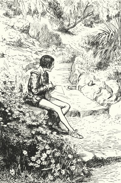 Den franske keramikeren Bernard Palissy så på øgler i hagen som gutt av Alfred Wallis Mills