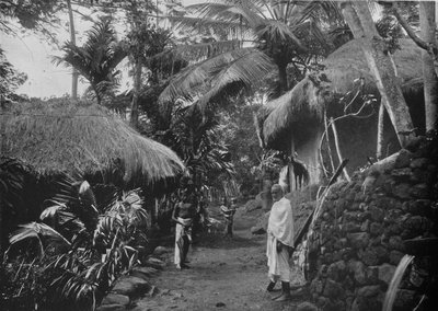 Native Huts in the Jungle, c1890, 1910 av Alfred William Amandus Plate