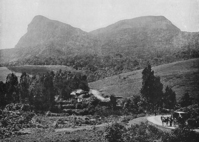 På veien til Hakgalla. Hakgalla Rock in the Distance, c1890, 1910 av Alfred William Amandus Plate