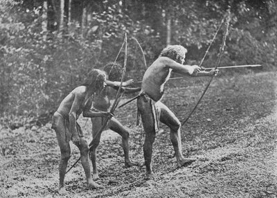 Veddahs or Wild Men, c1890, 1910 av Alfred William Amandus Plate