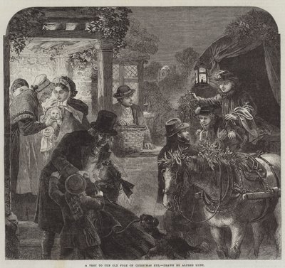 Et besøk til de gamle julaften av Alfred William Hunt