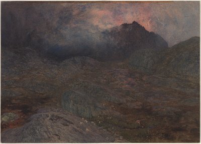 Cwm Trifaen, ca. 1857. av Alfred William Hunt
