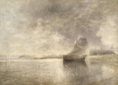 Holy Island Castle, Northumbria, ca. 1882-3 (akvarell på papir) av Alfred William Hunt