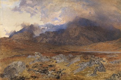 Snowdon etter en haglstorm i april av Alfred William Hunt