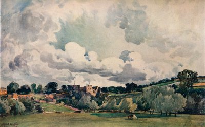 Ludlow Castle, ca 1880 av Alfred William Rich